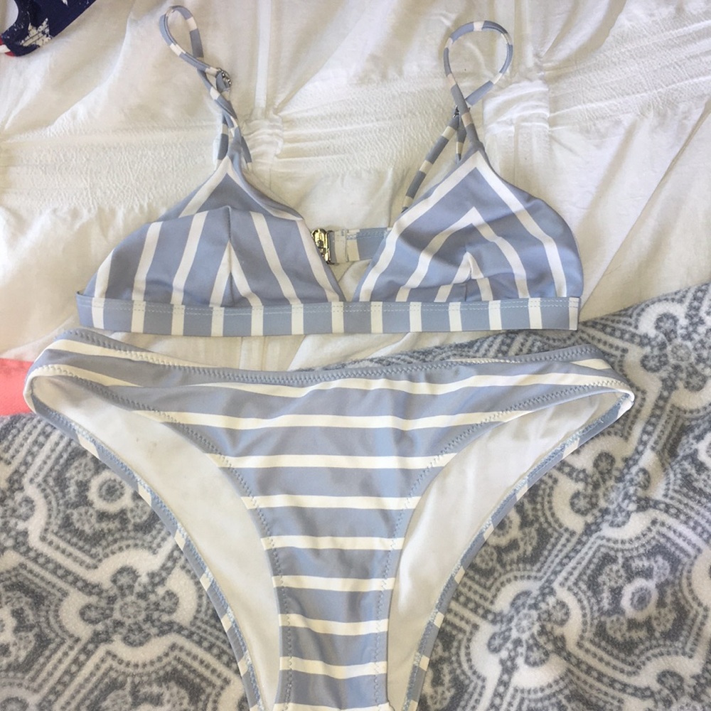 Striped bikini